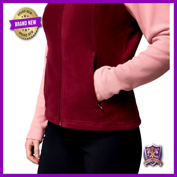 Fleece Vest for Women, Zippered Pockets, Regular Fit, Layering Essential - Picture 3 of 5